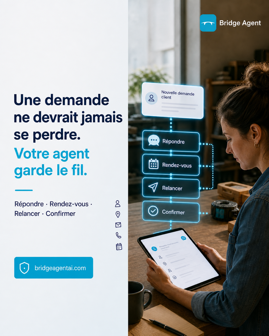 Un agent IA qui garde le fil, de la demande client à la tâche terminée